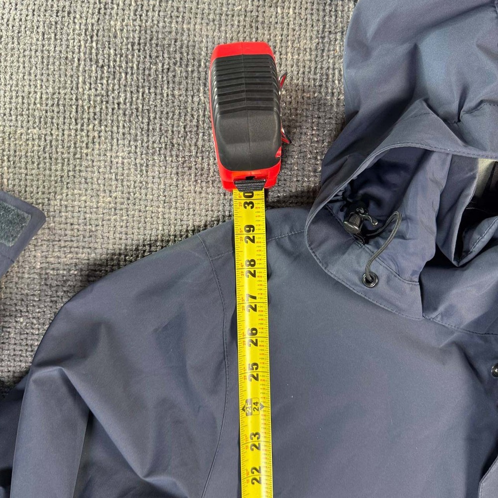 L.L. Bean Weather-Ready Hooded Jacket Mens XL Navy Blue Gorpcore Shell - Picture 13 of 16
